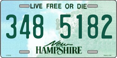 NH license plate 3485182