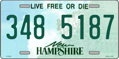 NH license plate 3485187