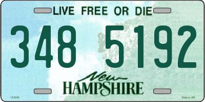 NH license plate 3485192