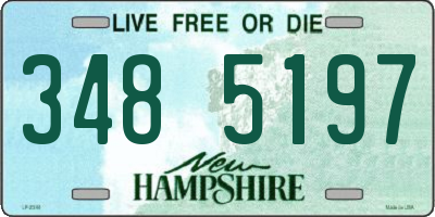 NH license plate 3485197