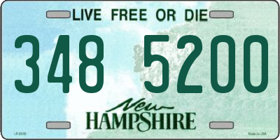 NH license plate 3485200