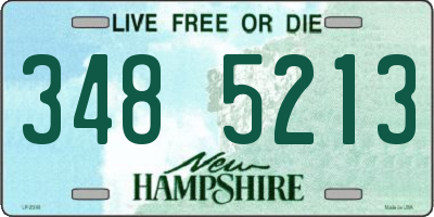 NH license plate 3485213