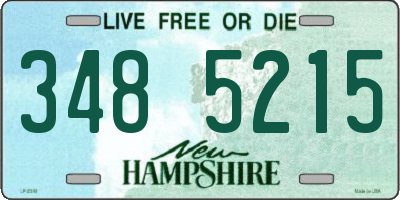 NH license plate 3485215