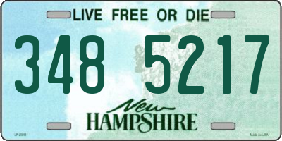 NH license plate 3485217