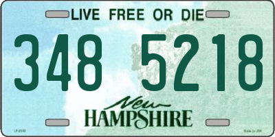 NH license plate 3485218