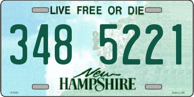 NH license plate 3485221
