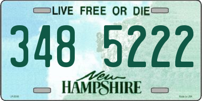 NH license plate 3485222