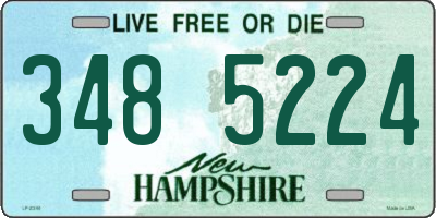 NH license plate 3485224