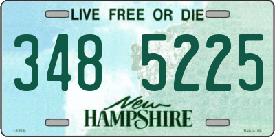 NH license plate 3485225