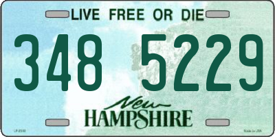 NH license plate 3485229
