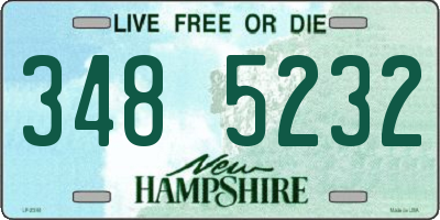 NH license plate 3485232