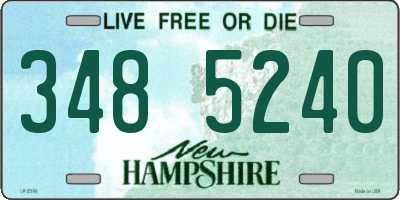 NH license plate 3485240