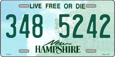 NH license plate 3485242