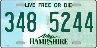 NH license plate 3485244