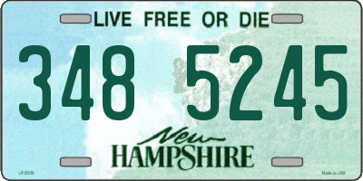 NH license plate 3485245