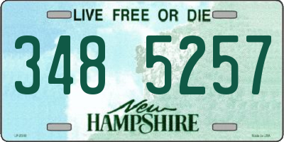 NH license plate 3485257