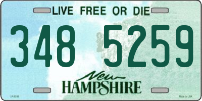 NH license plate 3485259