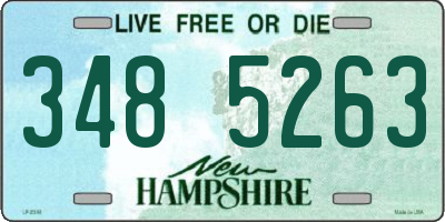 NH license plate 3485263