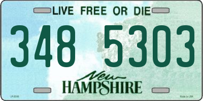 NH license plate 3485303