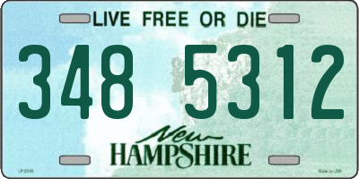 NH license plate 3485312