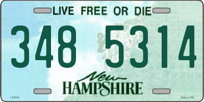 NH license plate 3485314