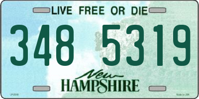 NH license plate 3485319