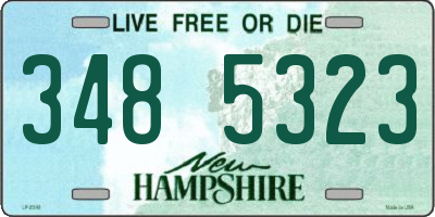 NH license plate 3485323