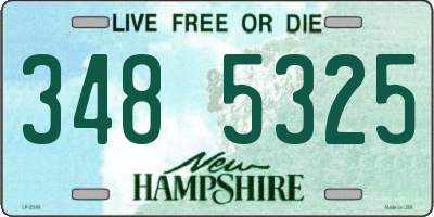 NH license plate 3485325