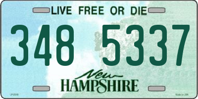 NH license plate 3485337