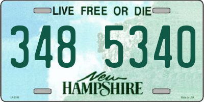 NH license plate 3485340