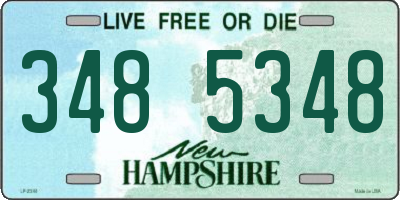 NH license plate 3485348