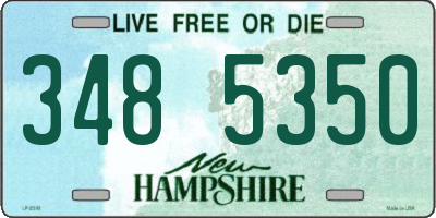 NH license plate 3485350