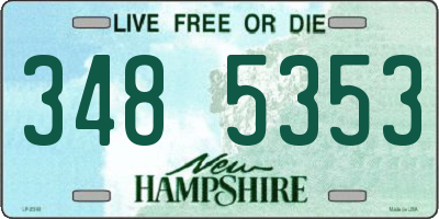 NH license plate 3485353