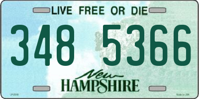 NH license plate 3485366