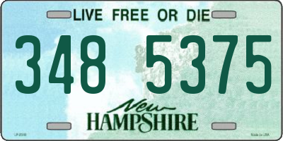 NH license plate 3485375
