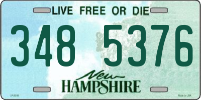 NH license plate 3485376