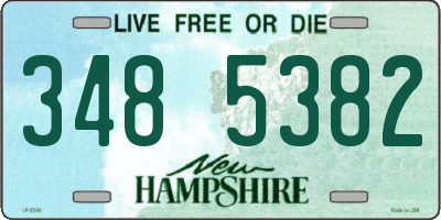 NH license plate 3485382