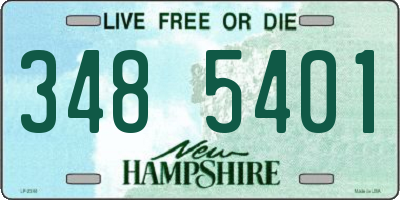 NH license plate 3485401