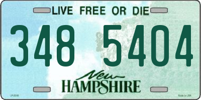 NH license plate 3485404