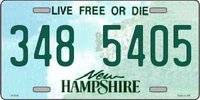 NH license plate 3485405