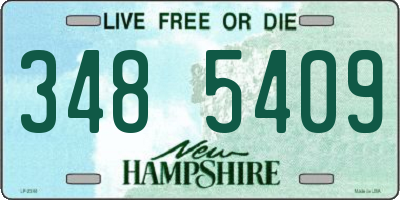 NH license plate 3485409