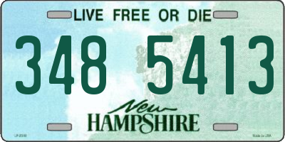 NH license plate 3485413