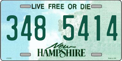 NH license plate 3485414