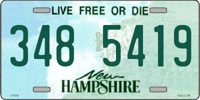 NH license plate 3485419