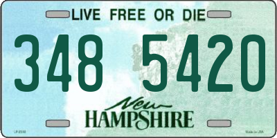 NH license plate 3485420