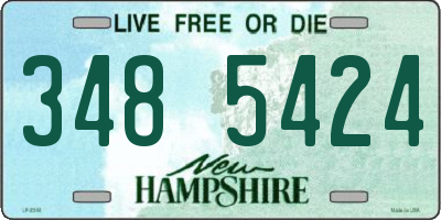 NH license plate 3485424
