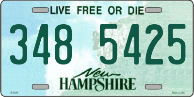 NH license plate 3485425