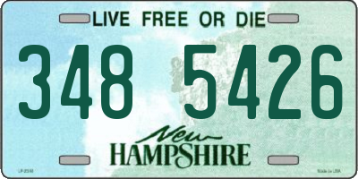 NH license plate 3485426