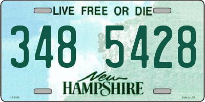 NH license plate 3485428