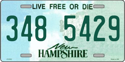 NH license plate 3485429